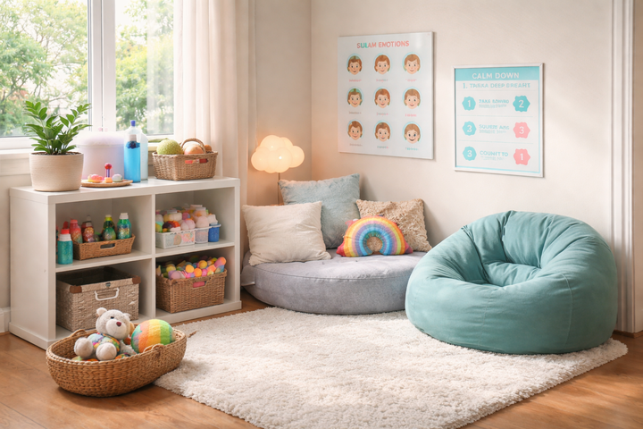 calm sensory regulation corner